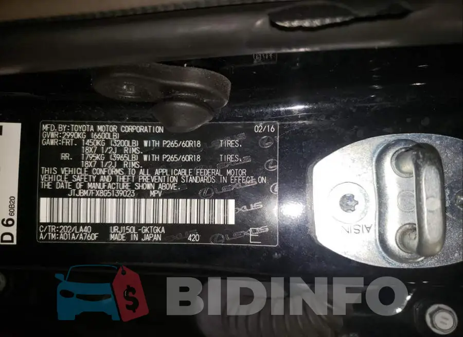 JTJBM7FX8G5139023 Photo# 10