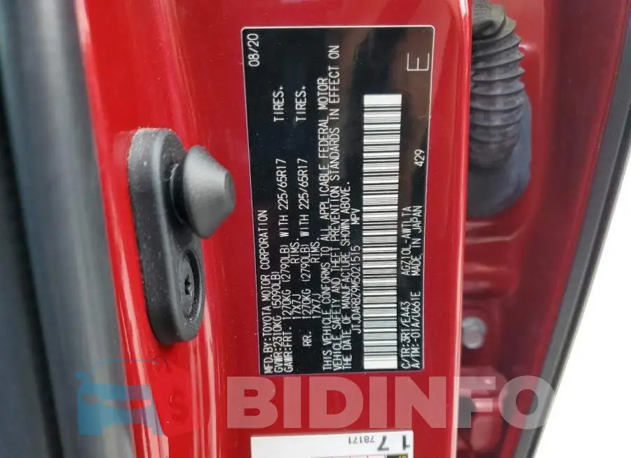 JTJDARBZ9M5021515 Photo# 13