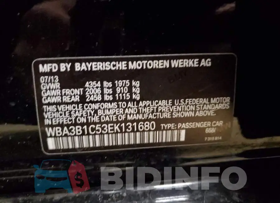 WBA3B1C53EK131680 Photo# 12