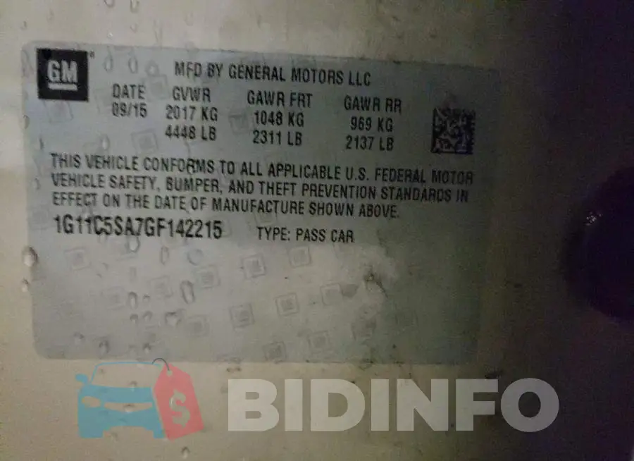 1G11C5SA7GF142215 Photo# 12