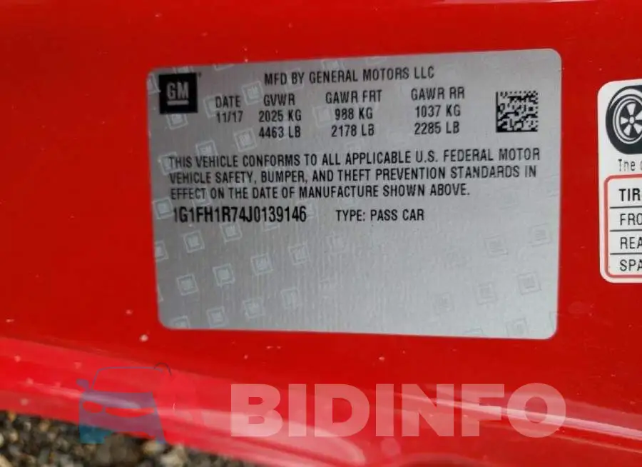 1G1FH1R74J0139146 Photo# 10