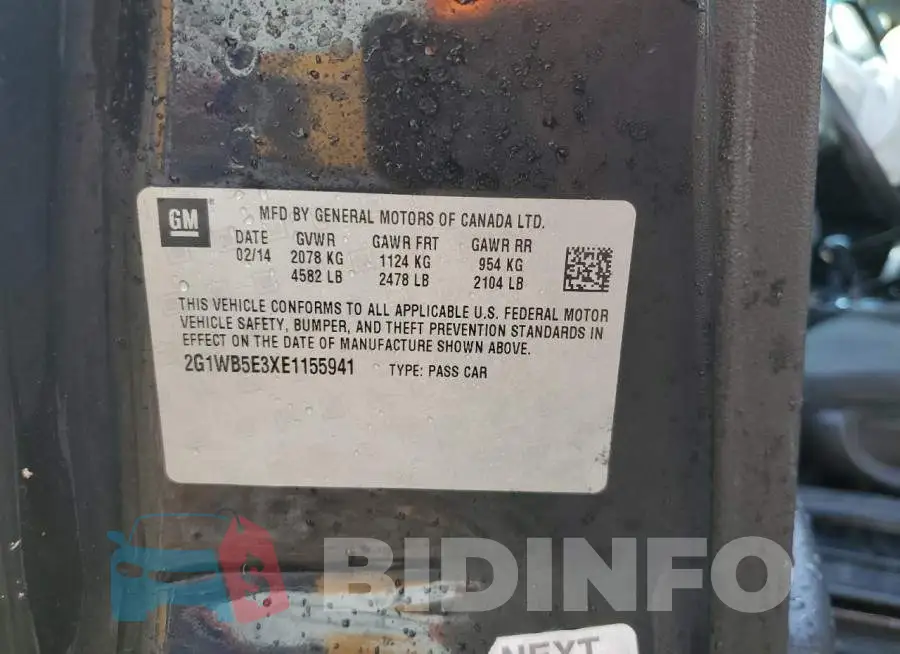 2G1WB5E3XE1155941 Photo# 12
