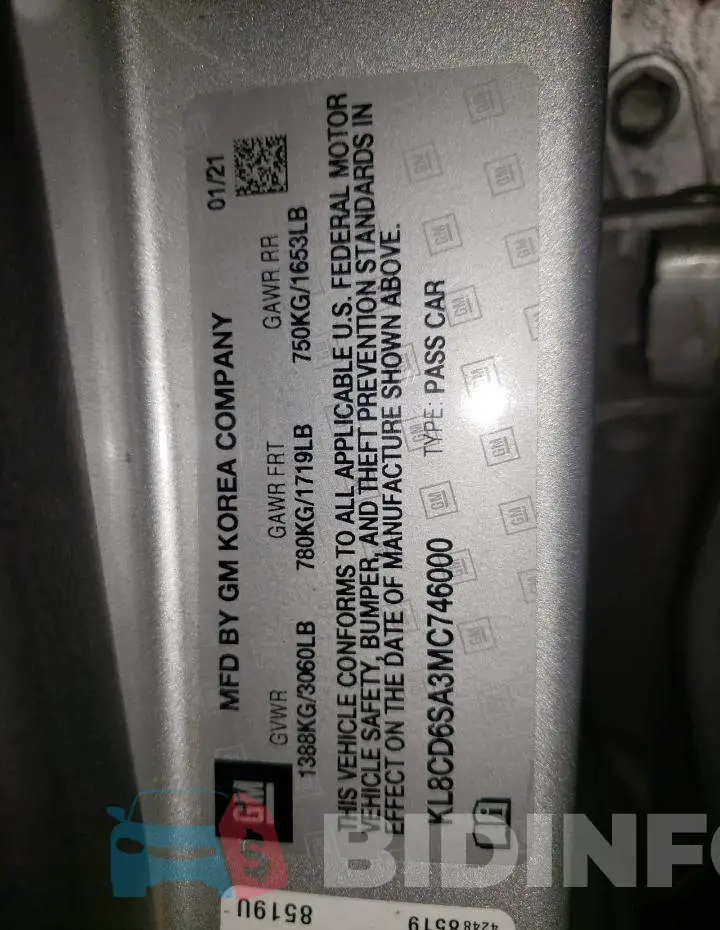 KL8CD6SA3MC746000 Photo# 12