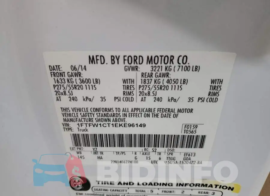 1FTFW1CT1EKE96149 Photo# 12