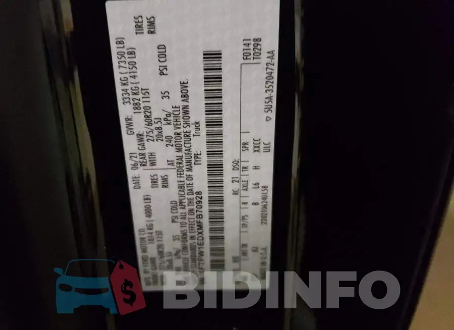 1FTFW1EDXMFB70928 Photo# 12