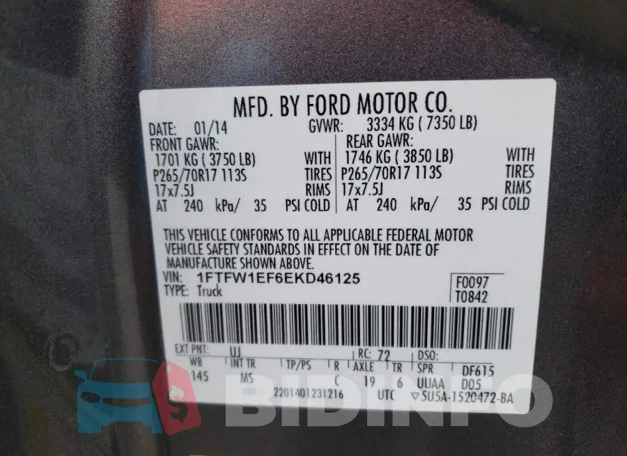 1FTFW1EF6EKD46125 Photo# 12