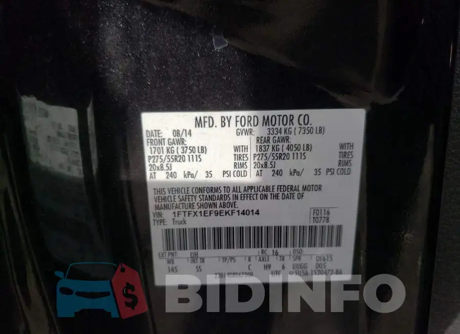 1FTFX1EF9EKF14014 Photo# 12