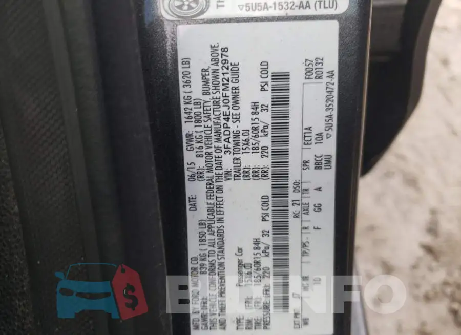 3FADP4EJ0FM212978 Photo# 13