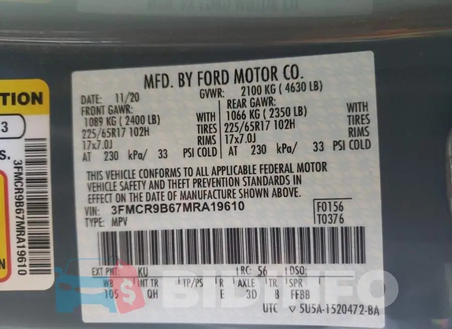 3FMCR9B67MRA19610 Photo# 13
