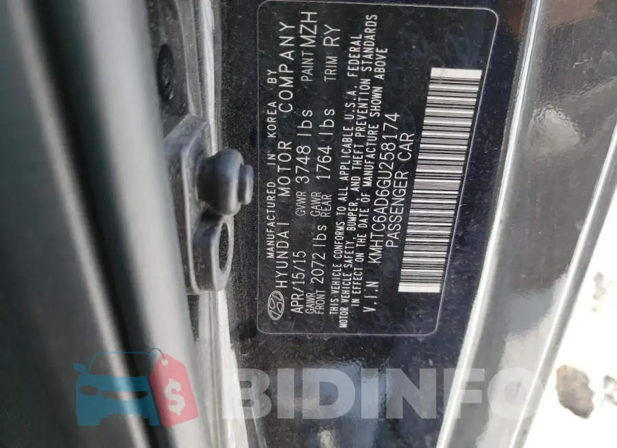 KMHTC6AD6GU258174 Photo# 12