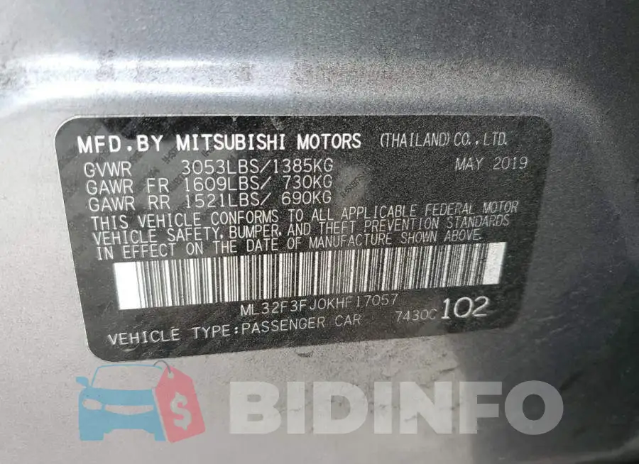 ML32F3FJ0KHF17057 Photo# 12