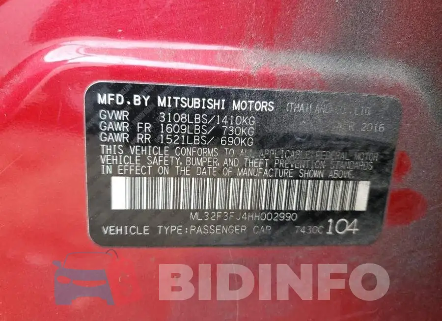ML32F3FJ4HH002990 Photo# 12