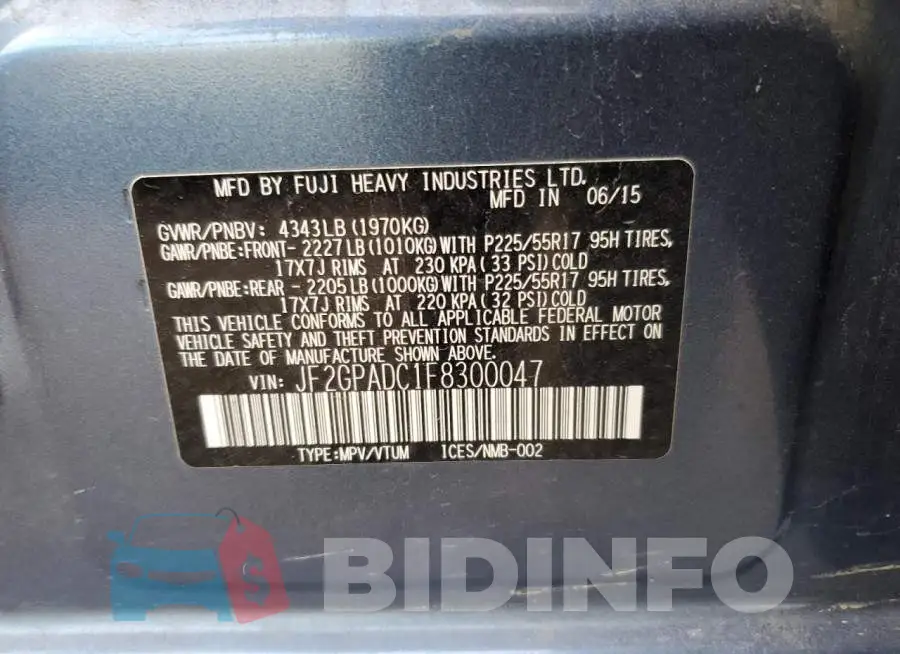 JF2GPADC1F8300047 Photo# 13