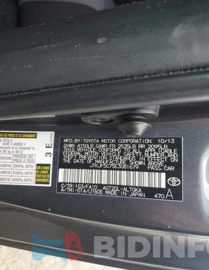 JTKJF5C75E3081679 Photo# 12