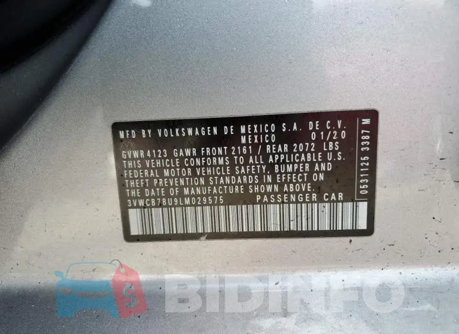3VWCB7BU9LM029575 Photo# 10
