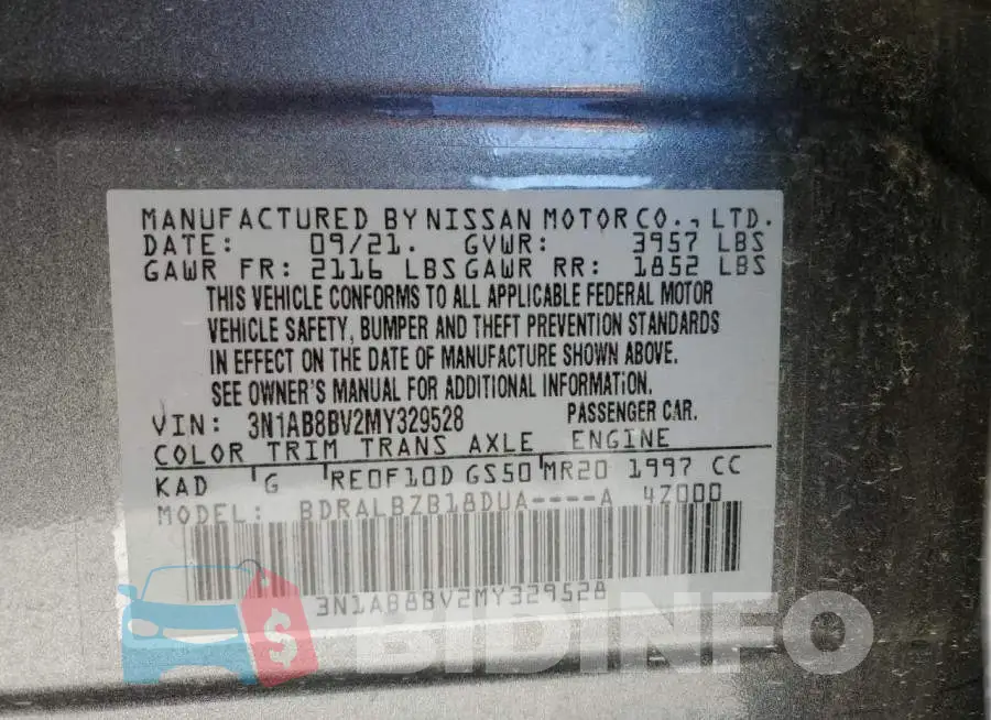 3N1AB8BV2MY329528 Photo# 12