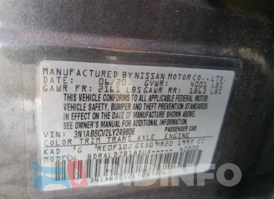 3N1AB8CV2LY249806 Photo# 10