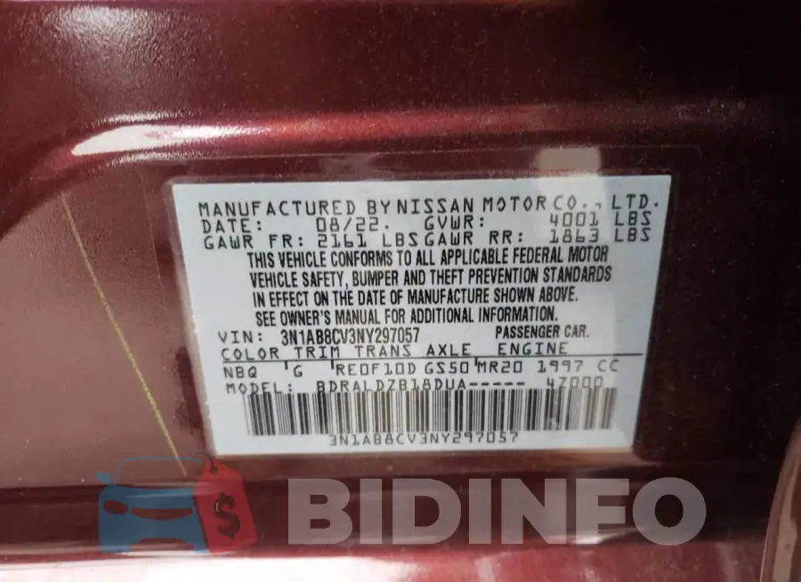 3N1AB8CV3NY297057 Photo# 10