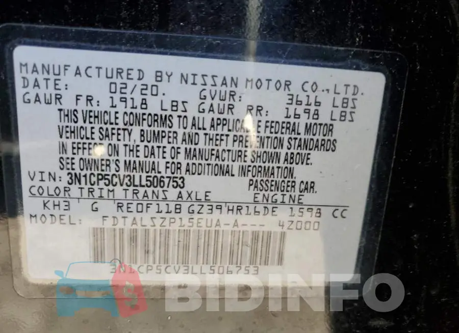 3N1CP5CV3LL506753 Photo# 13