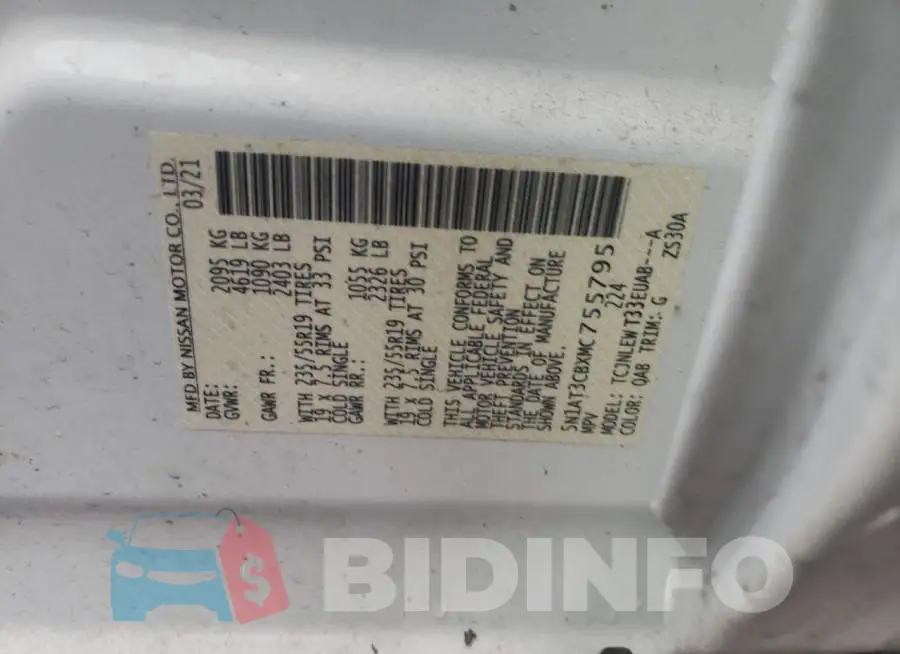 5N1AT3CBXMC755795 Photo# 12