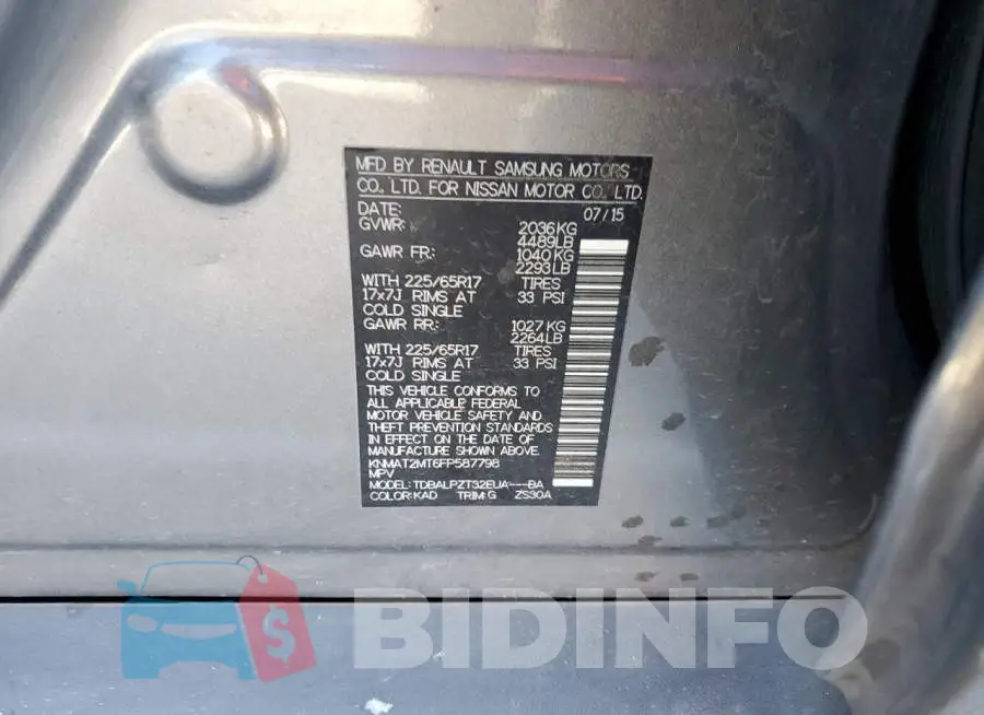 KNMAT2MT6FP587798 Photo# 13