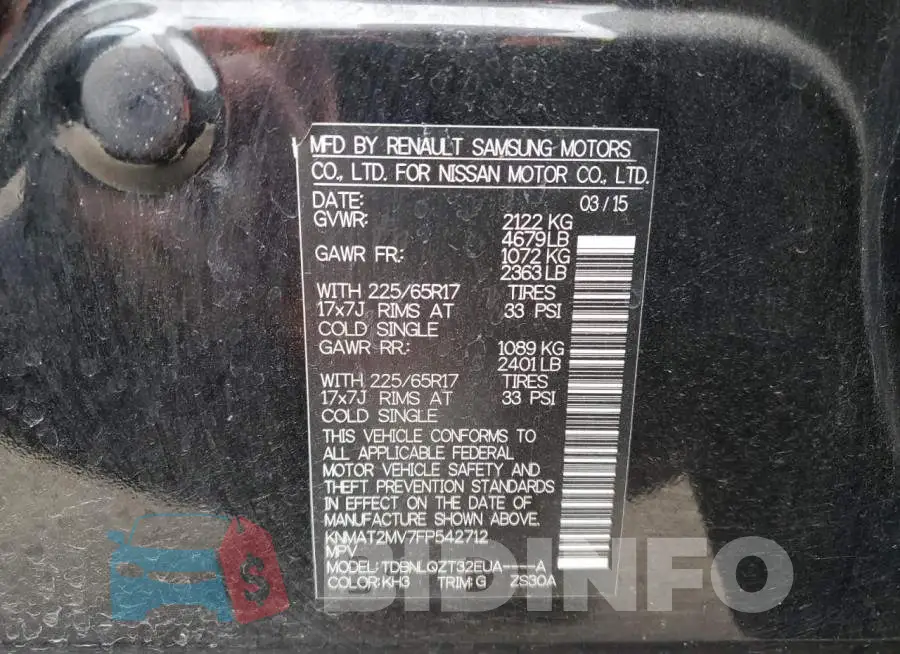 KNMAT2MV7FP542712 Photo# 10