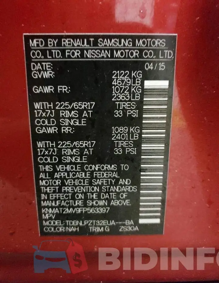 KNMAT2MV9FP563397 Photo# 12