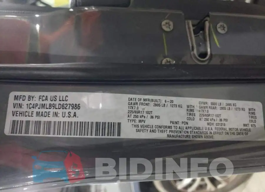 1C4PJMLB9LD627986 Photo# 12