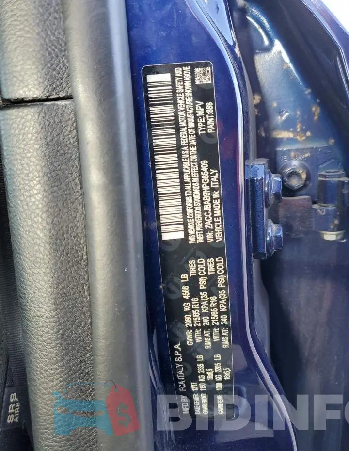 ZACCJBAB9HPG65409 Photo# 13