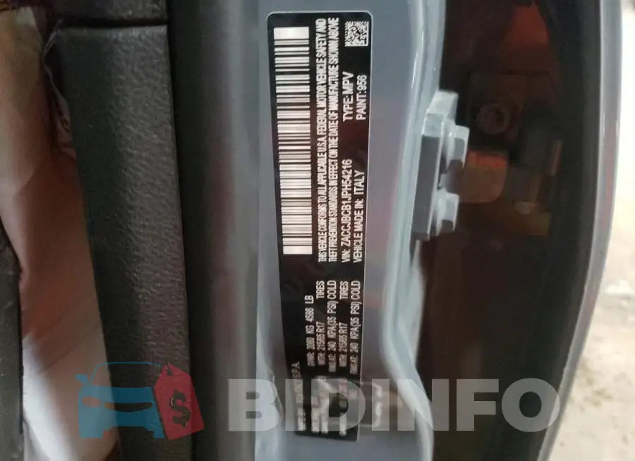 ZACCJBCB1JPH54216 Photo# 13
