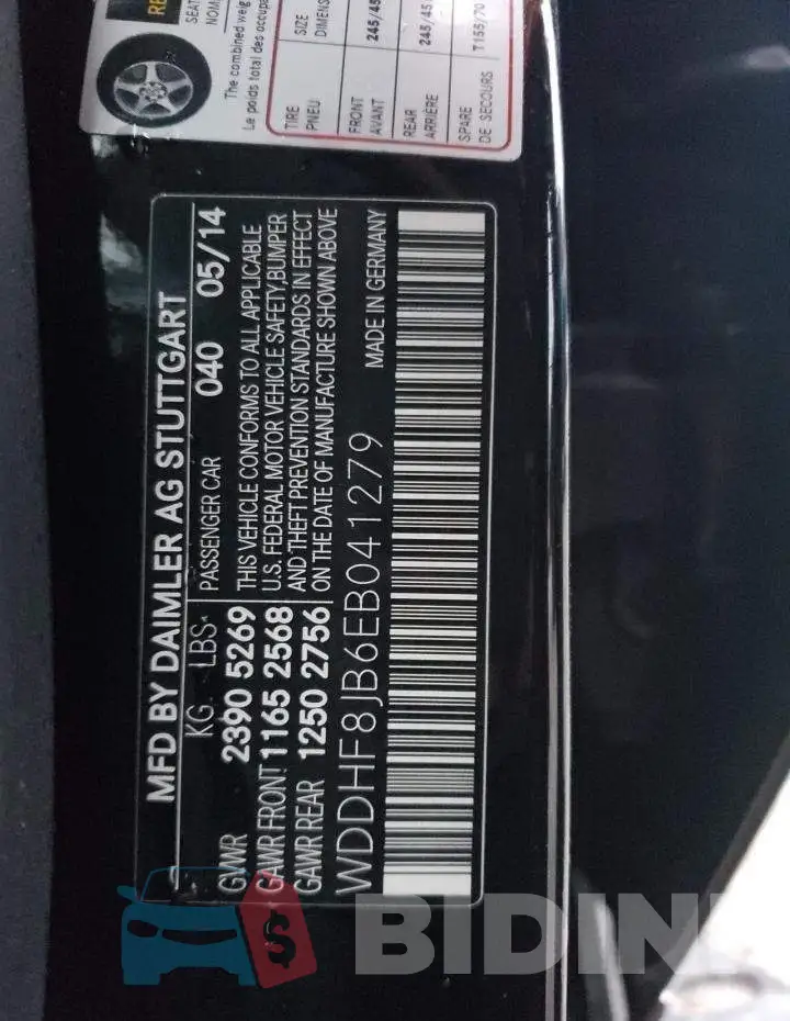 WDDHF8JB6EB041279 Photo# 13
