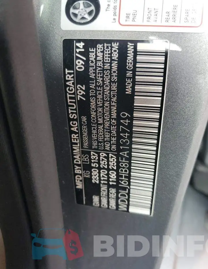 WDDLJ6HB8FA134749 Photo# 12
