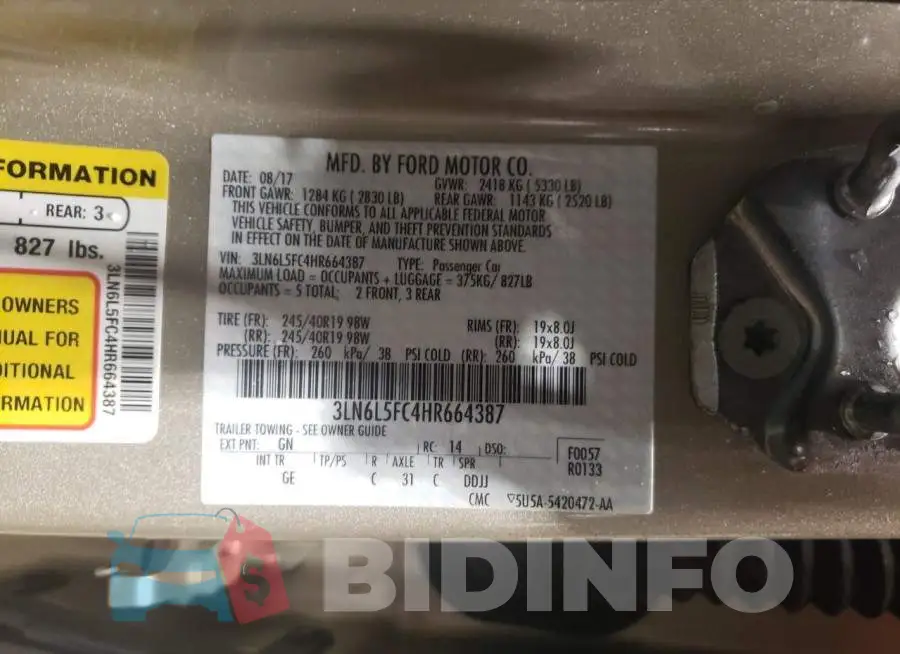 3LN6L5FC4HR664387 Photo# 12