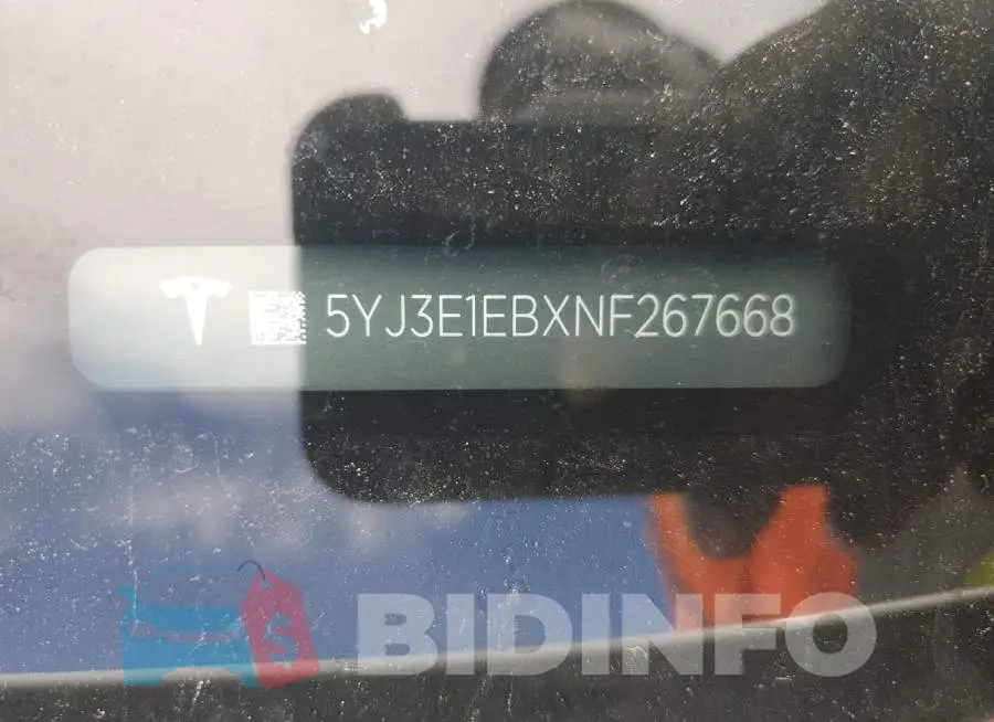 5YJ3E1EBXNF267668 Photo# 10