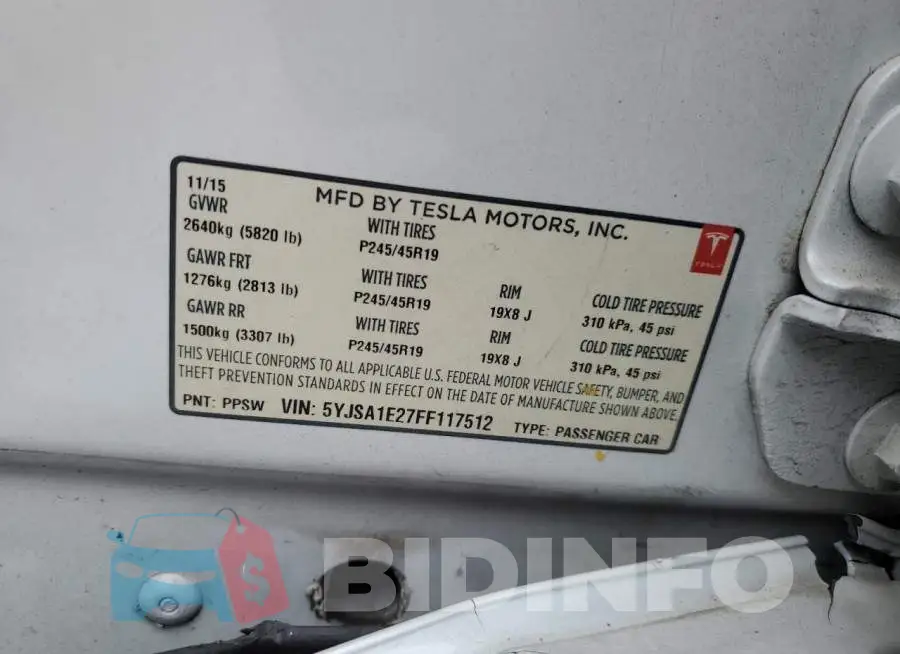 5YJSA1E27FF117512 Photo# 12
