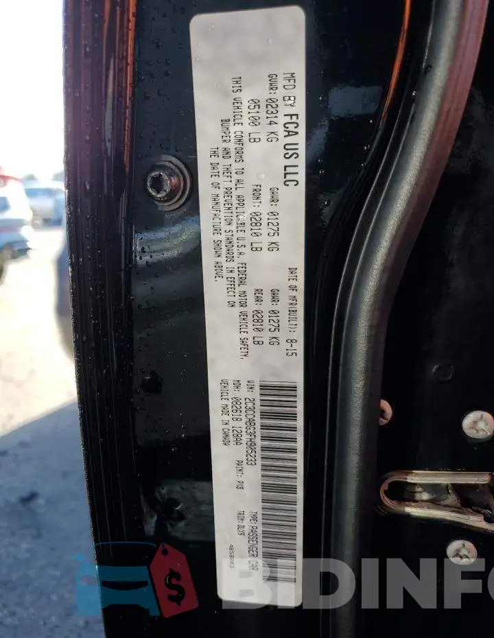 2C3CCABG3FH905233 Photo# 12