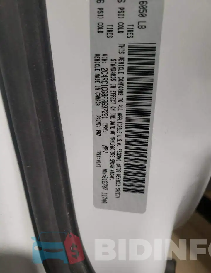 2C4RC1CG8FR697221 Photo# 10