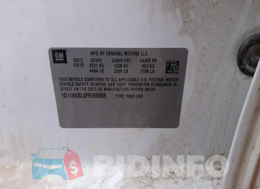 1G11A5SL0FF268065 Photo# 13