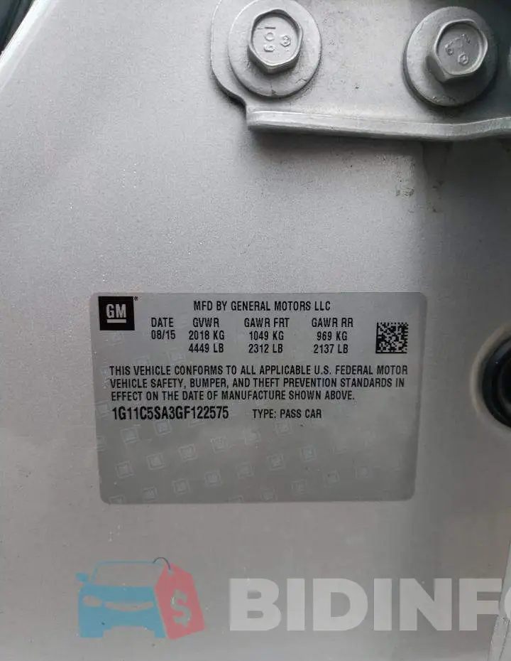 1G11C5SA3GF122575 Photo# 12