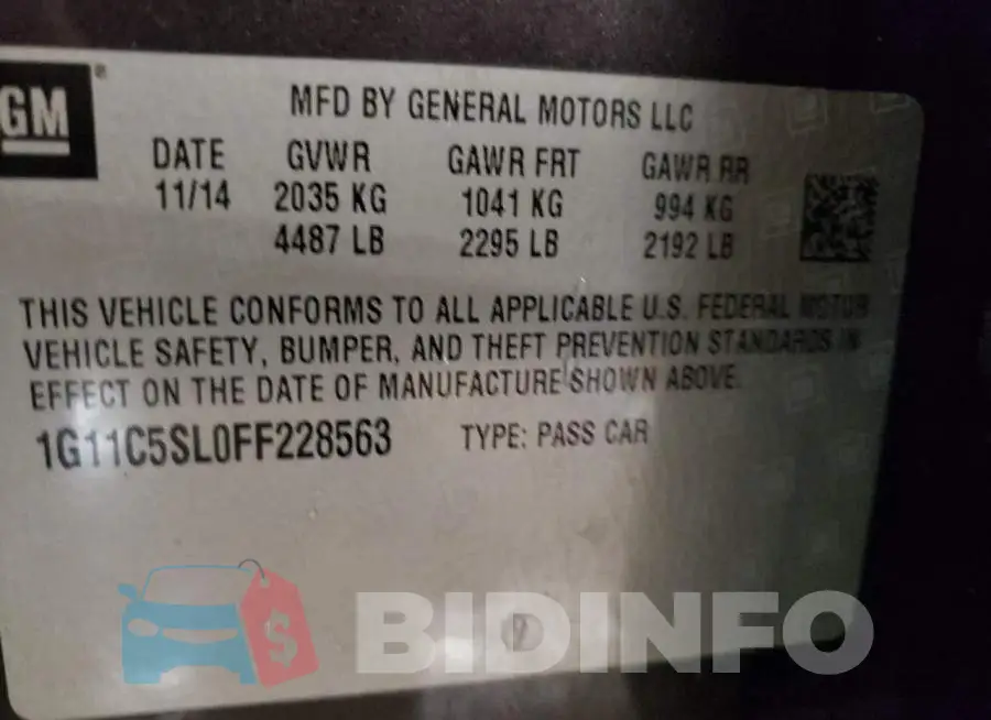 1G11C5SL0FF228563 Photo# 13