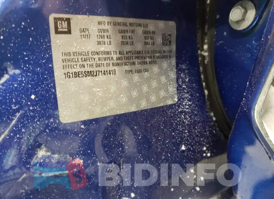 1G1BE5SM2J7141418 Photo# 12