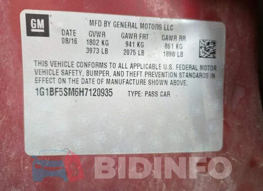 1G1BF5SM6H7120935 Photo# 12