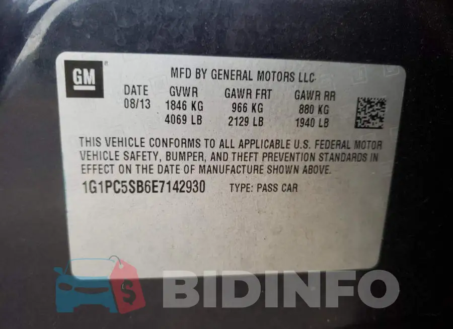 1G1PC5SB6E7142930 Photo# 12