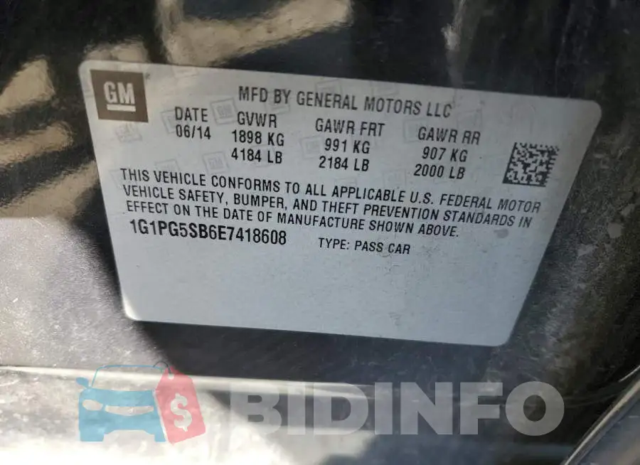 1G1PG5SB6E7418608 Photo# 10