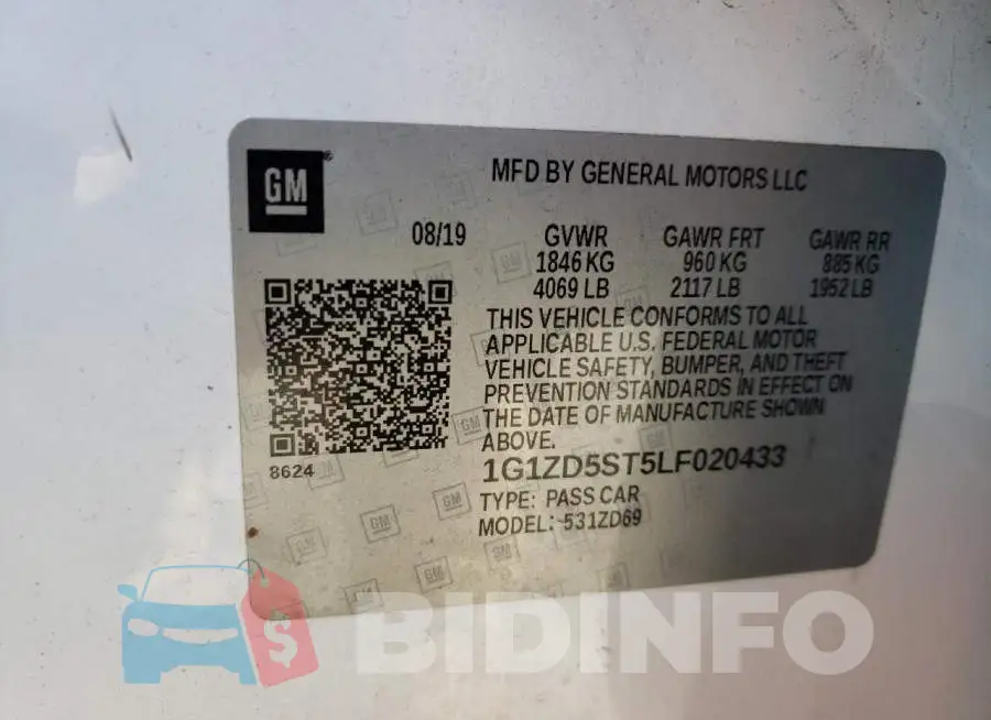 1G1ZD5ST5LF020433 Photo# 13