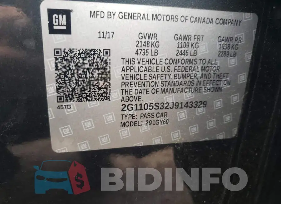 2G1105S32J9143329 Photo# 12