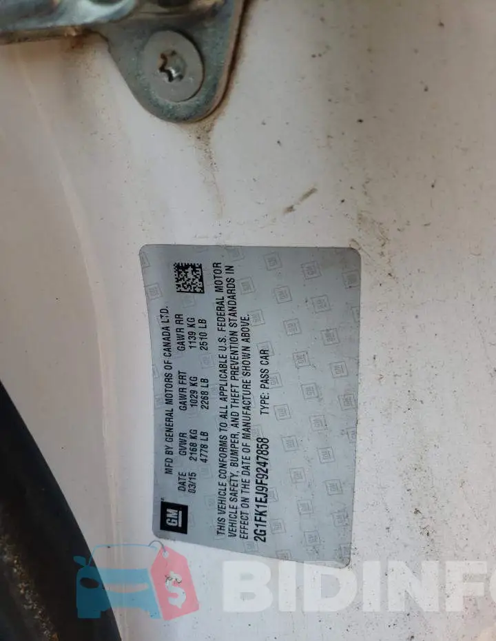 2G1FK1EJ9F9247858 Photo# 12