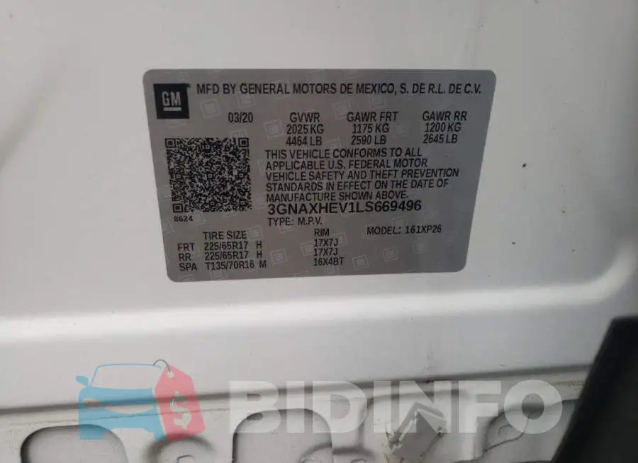 3GNAXHEV1LS669496 Photo# 10