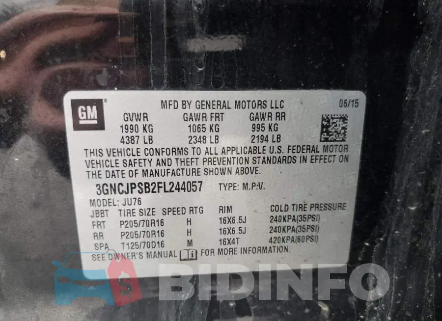 3GNCJPSB2FL244057 Photo# 12