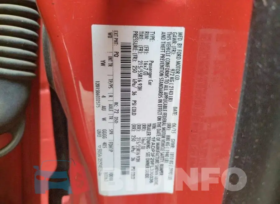 1FADP3F29FL330336 Photo# 12